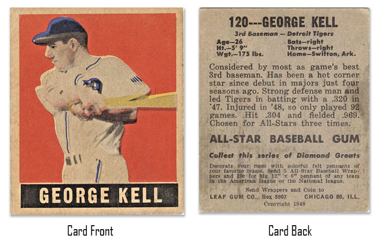 1948 Leaf George Kell rookie card