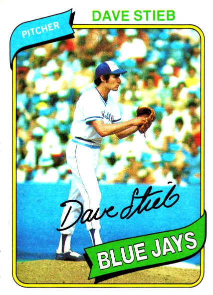 1980 Topps Dave Stieb Rookie Card #77