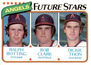 1980 Topps Dickie Thon rookie card #663 Angels Future Stars