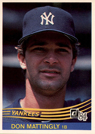 1984 Donruss Don Mattingly Rookie Card #248
