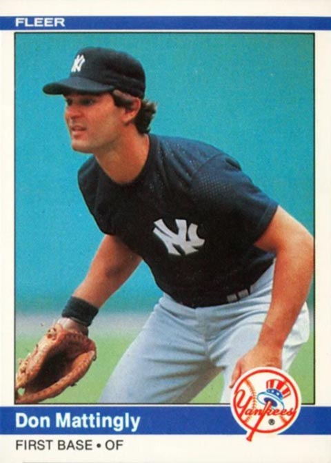 1984 Fleer Don Mattingly baseball card #131