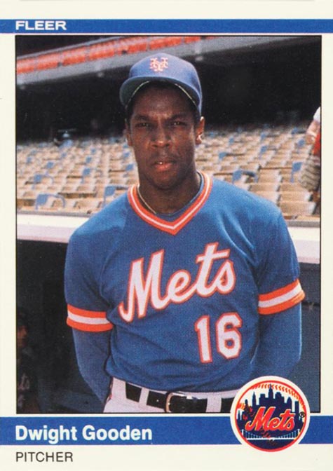 1984 Fleer Update Dwight Gooden baseball card #U-43