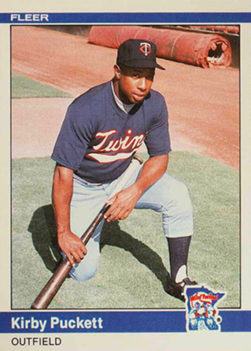 1984 Fleer Update Kirby Puckett Rookie Card #U-93