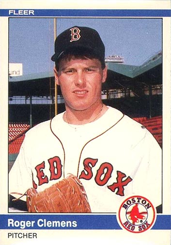 1984 Fleer Update Roger Clemens baseball card #U-27