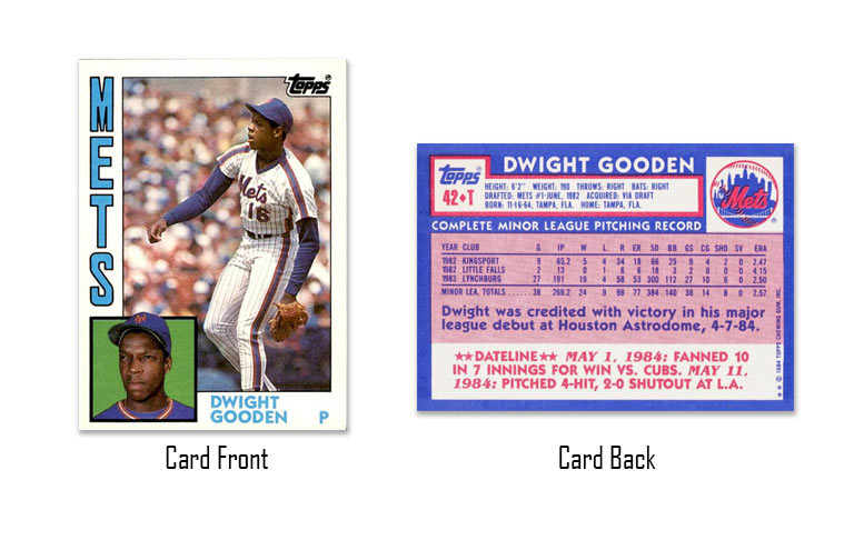 1984 Topps Traded Dwight Gooden baseball card #42T