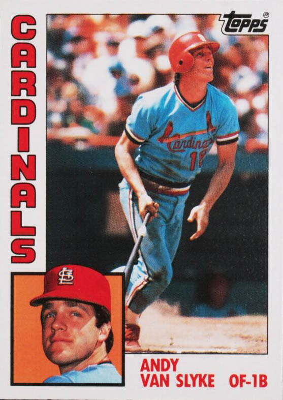 1984 Topps Andy Van Slyke Rookie Card #206