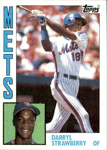 1984 Topps Darryl Strawberry baseball card #182