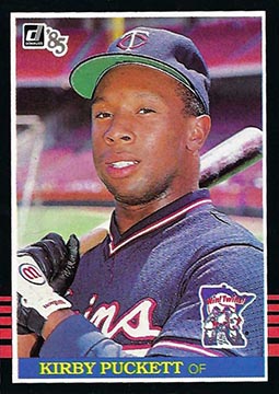 1985 Donruss Kirby Puckett baseball card #438