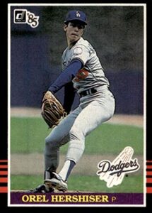 1985 Donruss Orel Hershiser baseball card #581