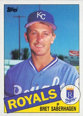 1985 Topps Bret Saberhagen baseball card #23