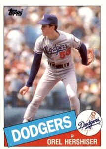 1985 Topps Orel Hershiser baseball card #493