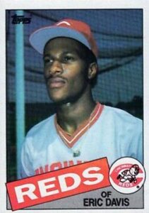 1985 Topps Eric Davis baseball card #627