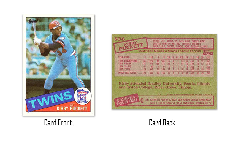 1985 Topps Kirby Puckett Rookie Card #536