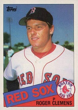 1985 Topps Roger Clemens baseball card #181
