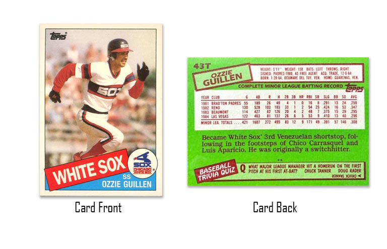 1985 Topps Traded Ozzie Guillen Rookie Card #43T