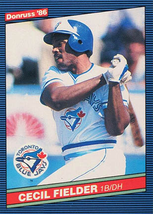 1986 Donruss Cecil Fielder baseball card #512