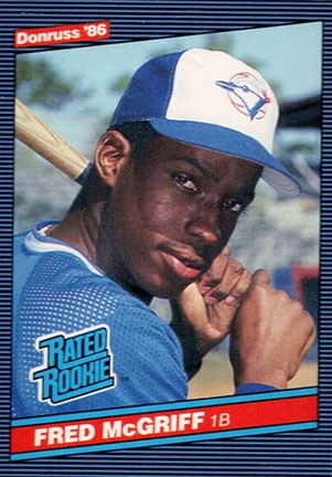 1986 Donruss Fred McGriff baseball card #28