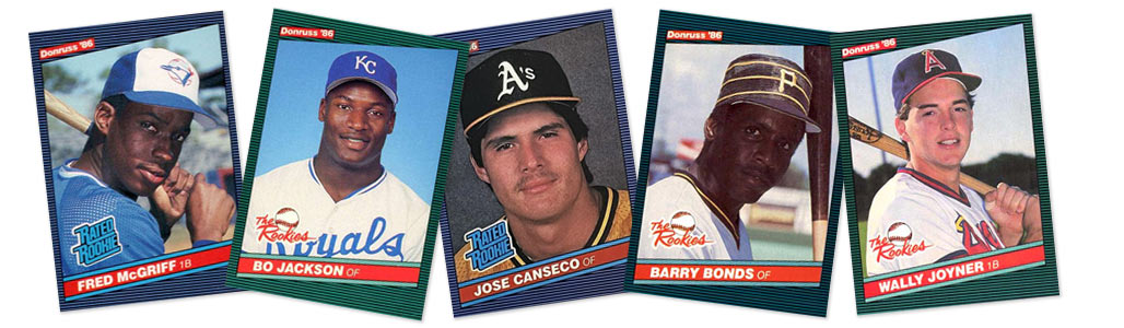 1986 Donruss baseball rookie card prices