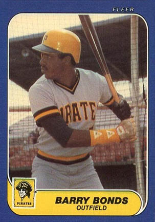 1986 Fleer Update Barry Bonds baseball card #U-14