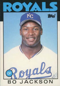 1986 Topps Traded Bo Jackson baseball card #50T