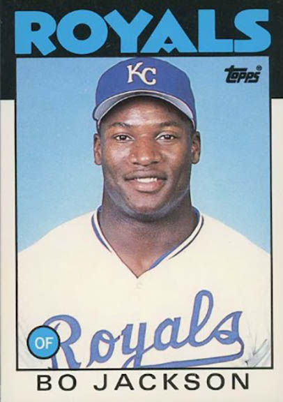 1986 Topps Traded Bo Jackson baseball card #50T