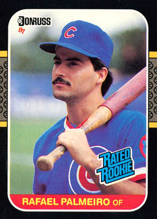 1987 Donruss Rafael Palmeiro baseball card #43