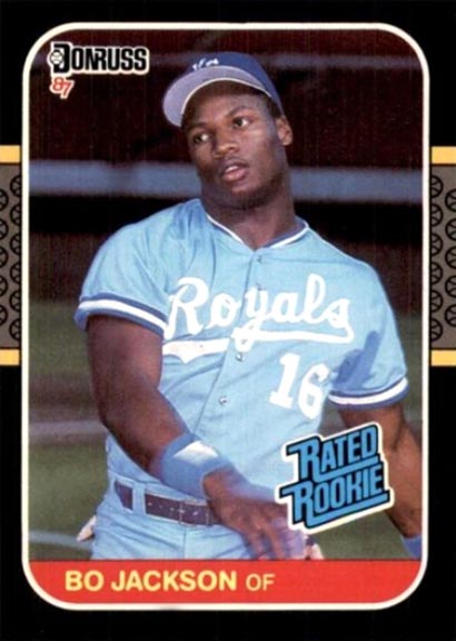 1987 Donruss Bo Jackson baseball card #35