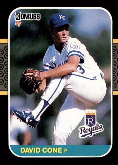 1987 Donruss David Cone baseball card #502