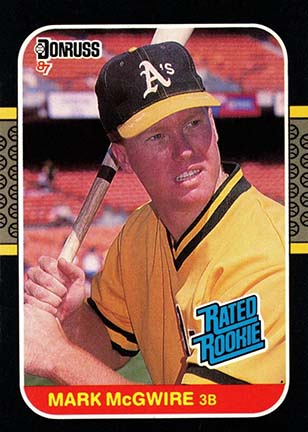 1987 Donruss Mark McGwire baseball card #46
