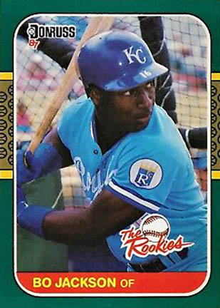 1987 Donruss Rookies Bo Jackson baseball card #14
