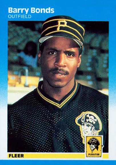 1987 Fleer Barry Bonds baseball card #604