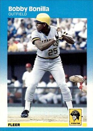 1987 Fleer Bobby Bonilla baseball card #605