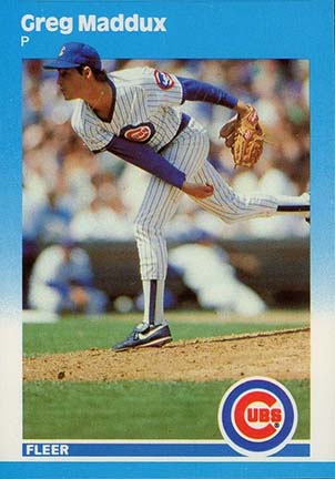 1987 Fleer Update Greg Maddux baseball card #U-68
