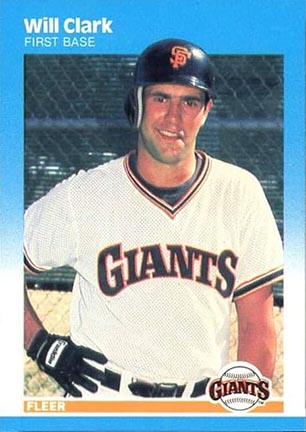 1987 Fleer Will Clark baseball card #269