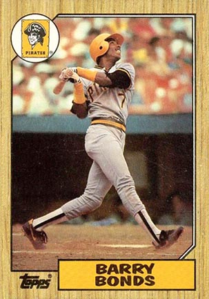 1987 Topps Barry Bonds baseball card #320