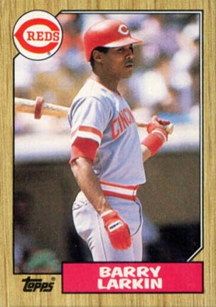 1987 Topps Barry Larkin baseball card #648