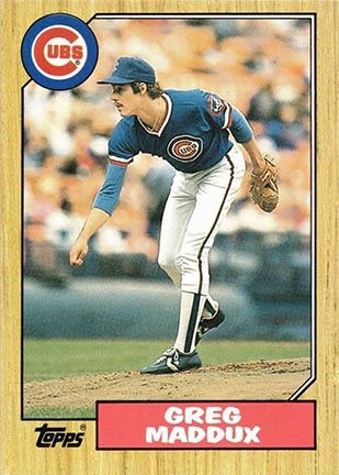 1987 Topps Traded Greg Maddux baseball card #70T