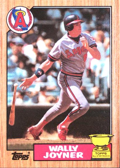 1987 Topps Wally Joyner baseball card #80