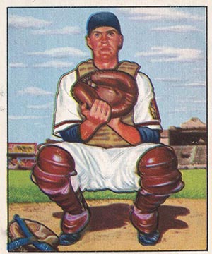 1950 Bowman Del Crandall baseball card