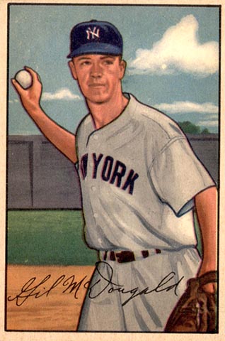 1952 Bowman Gil McDougald baseball card