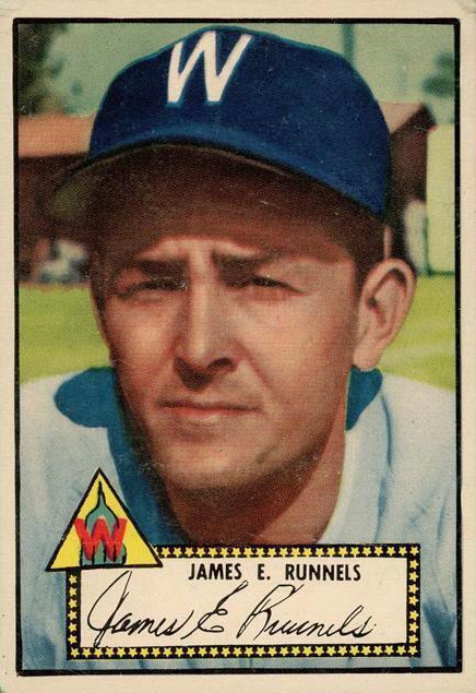 1952 Topps James Runnels baseball card #2