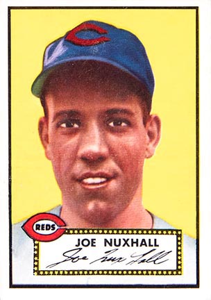 1952 Topps Joe Nuxhall baseball card #406