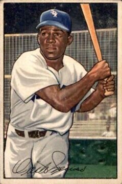 1952 Bowman Minnie Minoso baseball card #5