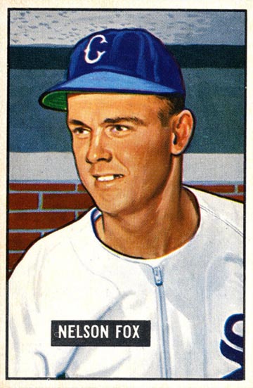 1951 Bowman Nellie Fox baseball card #232