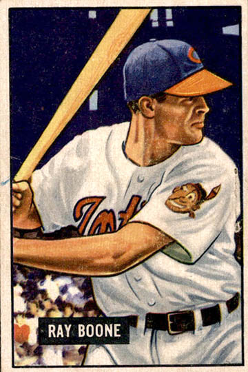 1951 Bowman Ray Boone baseball card