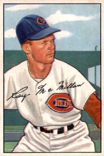 1952 Bowman Roy McMillan Rookie Card #238