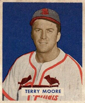 1949 Bowman Terry Moore rookie card