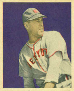 1949 Bowman Vic Raschi baseball card