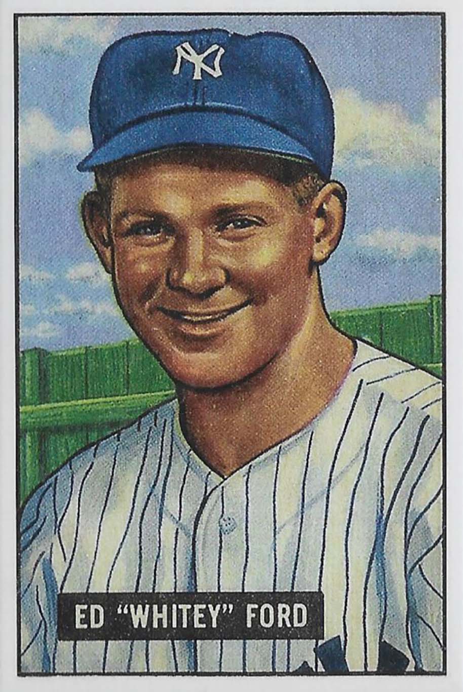1951 Bowman Whitey Ford rookie card