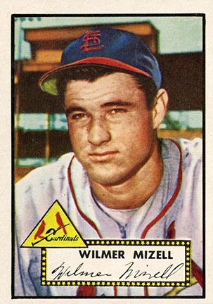 1952 Topps Wilmer Mizell baseball card #334